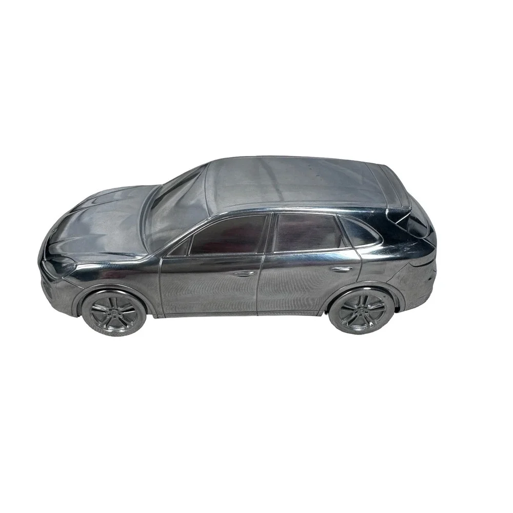 Porsche Cayenne Turbo Limited Edition Model Silver Metal Paperweight Desktop SUV
